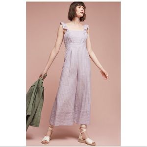 Anthropologie Nantucket Ruffled Jumpsuit